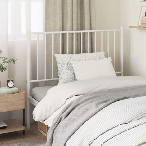 Tête de lit métal blanc 100cm (1/5)