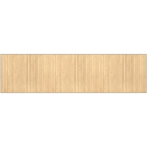 Tapis rectangulaire naturel clair 80x300 bambou (1/5)