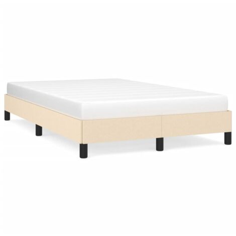 Cadre de lit crème 120x190 tissu (1/5)