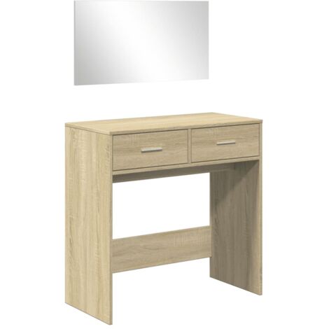 Coiffeuse avec miroir chêne sonoma 80x39x80 (1/5)