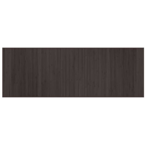 Tapis rectangulaire marron foncé 70x200 bambou (1/5)