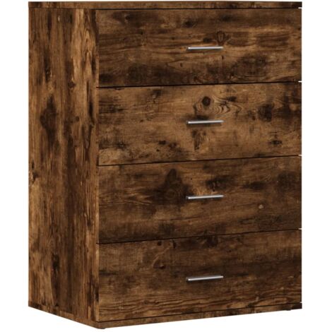 Buffet chêne fumé 60x39x80 bois d'ingénierie (1/5)