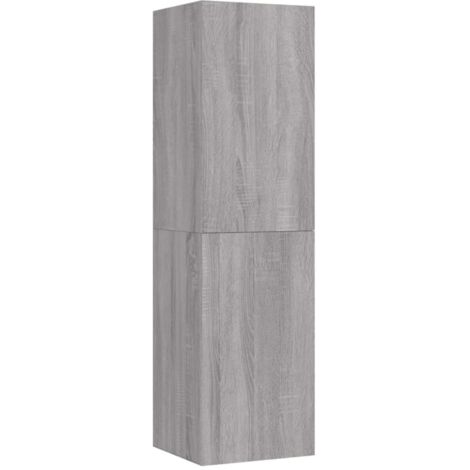 Meuble TV mural Sonoma gris 30,5x30x110 (1/5)