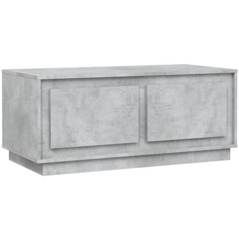 Table basse gris béton 102x50x44 bois d'ingénierie (1/5)