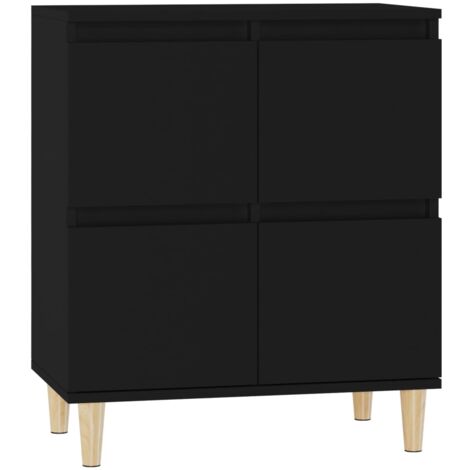 Buffet Noir 60x35x70 Bois d'ingénierie (1/5)
