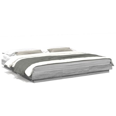 Cadre de lit sonoma gris 180x200 bois d'ingénierie (1/5)