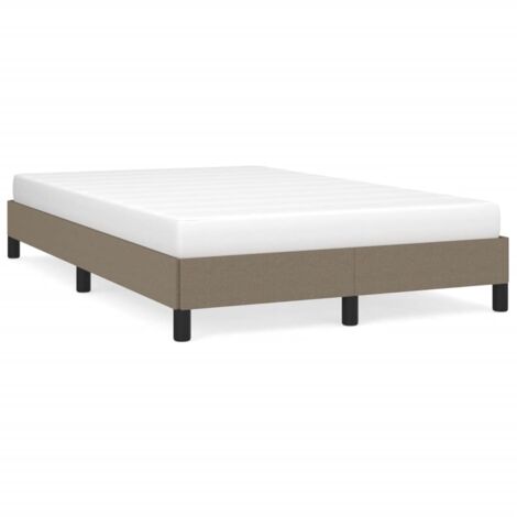 Cadre de lit taupe 120x190 tissu (1/5)