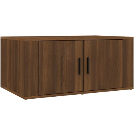 Table basse Chêne marron 80x50x36 Bois d'ingénierie (1/5)