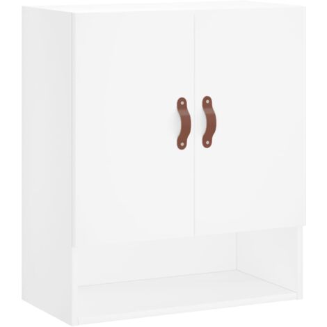 Armoire murale blanc 60x31x70 bois d'ingénierie (1/5)