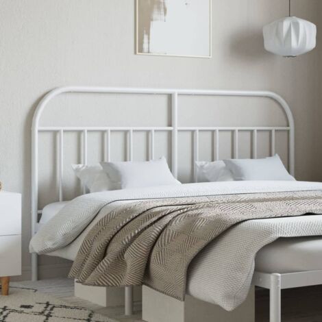 Tête de lit métal blanc 180cm (1/5)