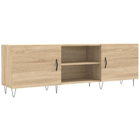 Meuble TV chêne sonoma 150x30x50 bois d'ingénierie (1/5)