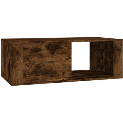 Table basse Chêne fumé 100x50,5x35 Bois d'ingénierie (1/5)