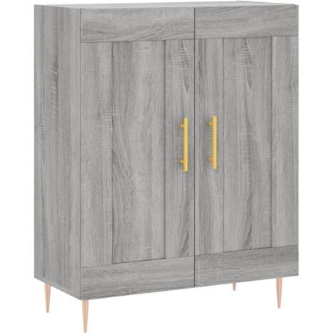 Buffet sonoma gris 69,5x34x90 bois d'ingénierie (1/5)