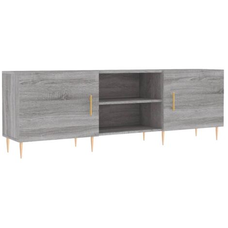 Meuble TV sonoma gris 150x30x50 bois d'ingénierie (1/5)