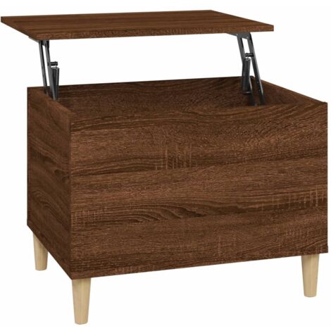 Table basse Chêne marron 60x44,5x45 Bois d'ingénierie (1/5)