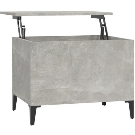 Table basse Gris béton 60x44,5x45 Bois d'ingénierie (1/5)