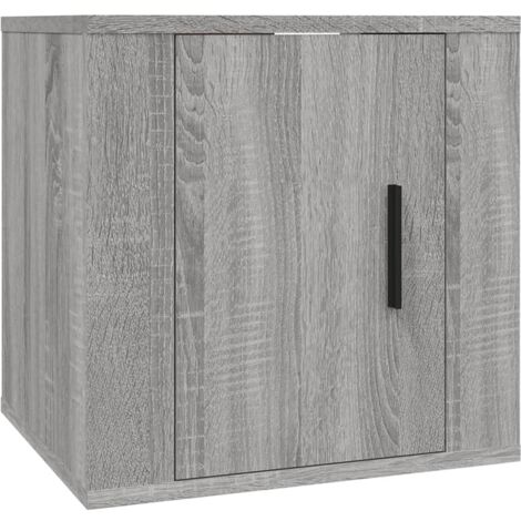 Meuble TV mural Sonoma gris 40x34,5x40 (1/5)