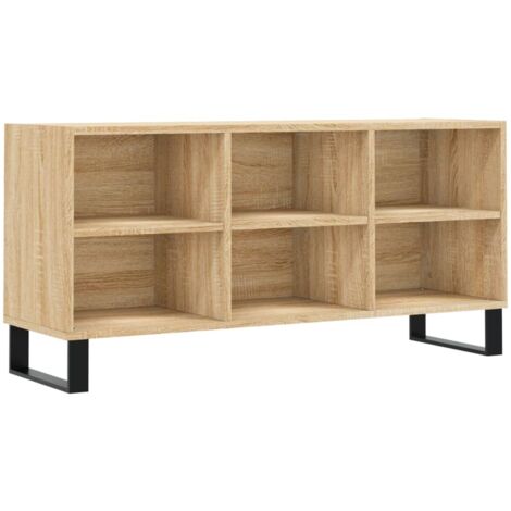 Meuble TV chêne sonoma 103,5x30x50 bois d'ingénierie (1/5)