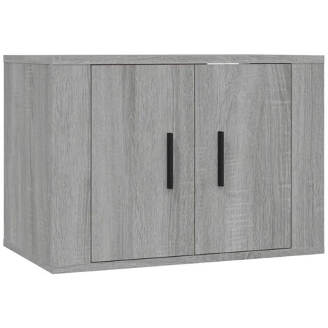 Meuble TV mural Sonoma gris 57x34,5x40 (1/5)