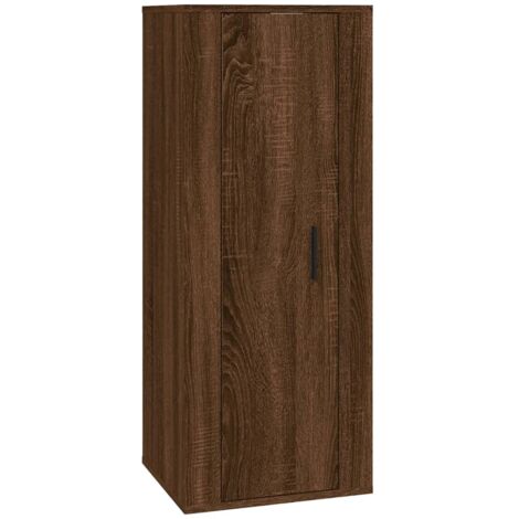 Meuble TV mural Chêne marron 40x34,5x100 (1/5)