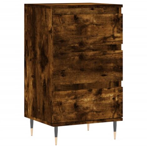 Buffet chêne fumé 40x35x70 bois d'ingénierie (1/5)