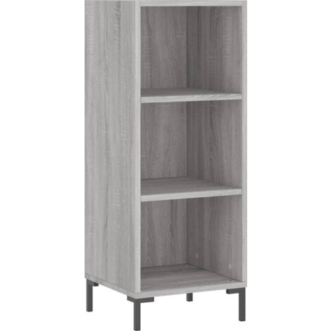 Buffet sonoma gris 34,5x32,5x90 bois d'ingénierie (1/5)