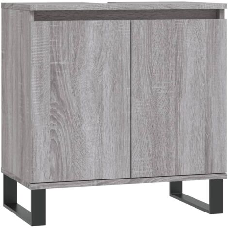Armoire de bain sonoma gris 58x33x60 bois d'ingénierie (1/5)