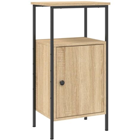 Table de chevet chêne sonoma 41x31x80 bois d'ingénierie (1/5)