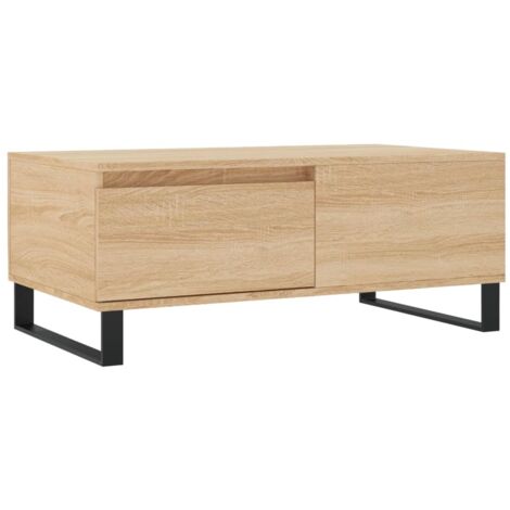 Table basse Chêne sonoma 90x50x36,5 Bois d'ingénierie (1/5)