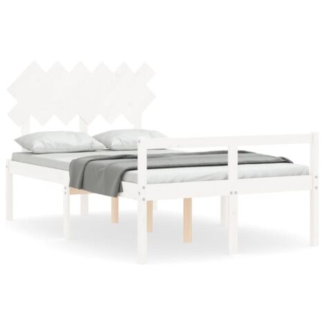 Lit pour personne âgée et tête de lit double bois massif (1/5)