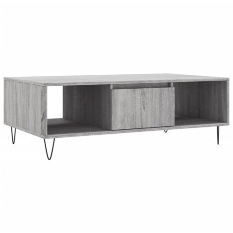 Table basse sonoma gris 104x60x35 bois d'ingénierie (1/5)