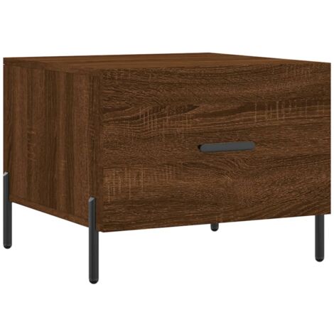 Table basse Chêne marron 50x50x40 Bois d'ingénierie (1/5)