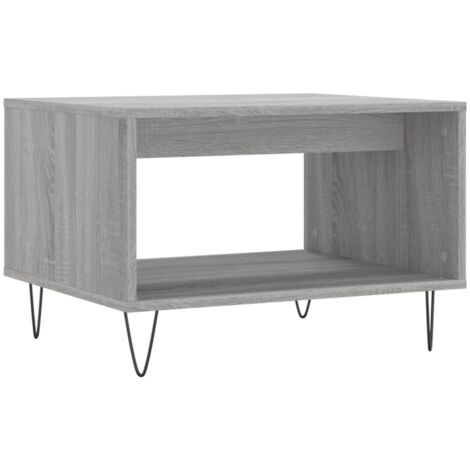 Table basse sonoma gris 60x50x40 bois d'ingénierie (1/5)