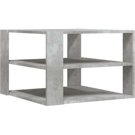 Table basse gris béton 59,5x59,5x40 bois d'ingénierie (1/5)