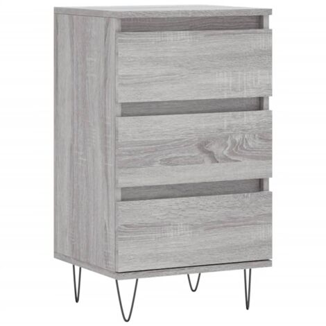 Buffet sonoma gris 40x35x70 bois d'ingénierie (1/5)
