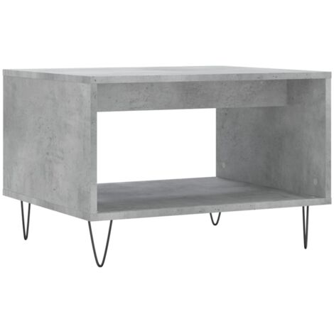 Table basse gris béton 60x50x40 bois d'ingénierie (1/5)