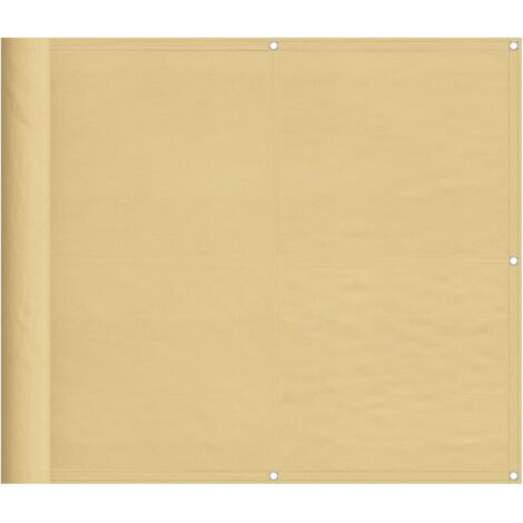 Écran de balcon sable 90x500 100% polyester oxford (1/5)
