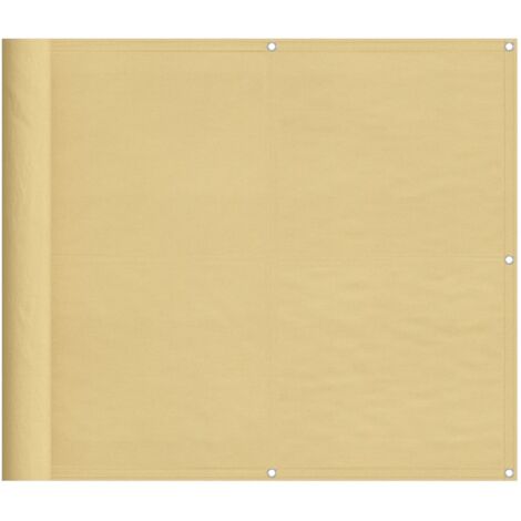Écran de balcon sable 90x600 100% polyester oxford (1/5)