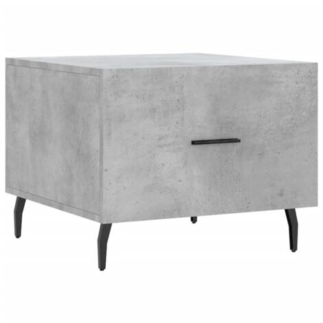 Table basse gris béton 50x50x40 bois d'ingénierie (1/5)