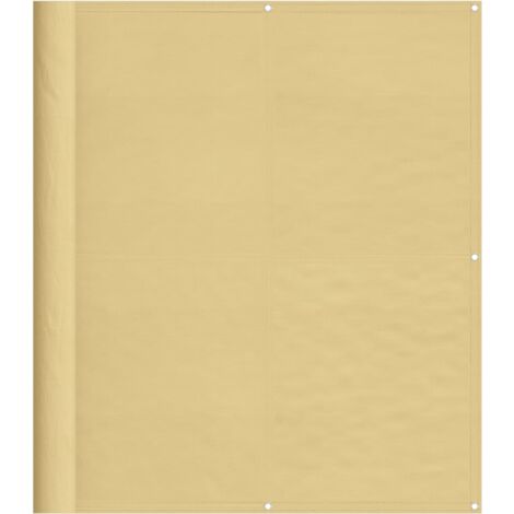 Écran de balcon sable 120x500 100% polyester oxford (1/5)