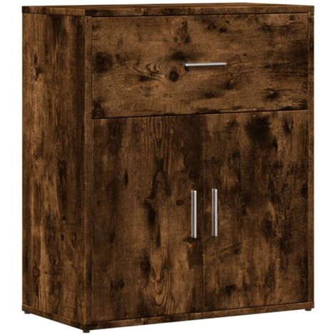 Buffet chêne fumé 60x31x70 bois d'ingénierie (1/5)