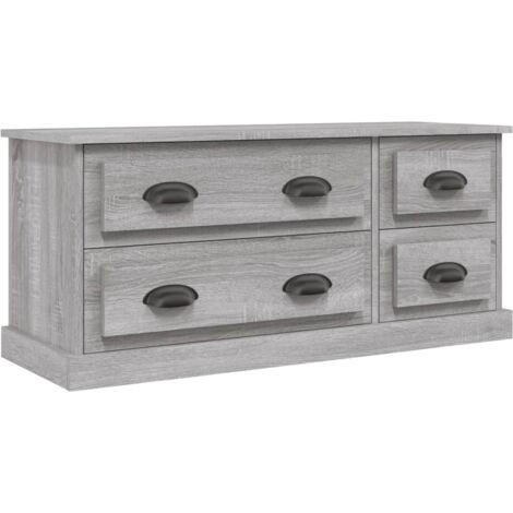 Meuble TV sonoma gris 100x35,5x45 bois d'ingénierie (1/5)
