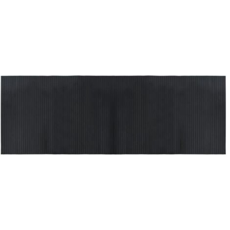 Tapis rectangulaire noir 70x200 bambou (1/5)