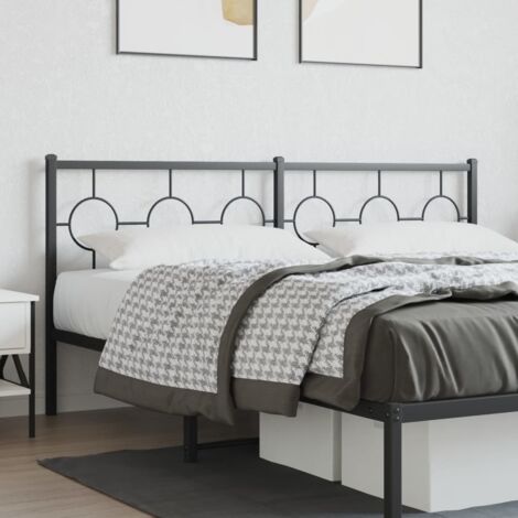 Tête de lit métal noir 180cm (1/5)