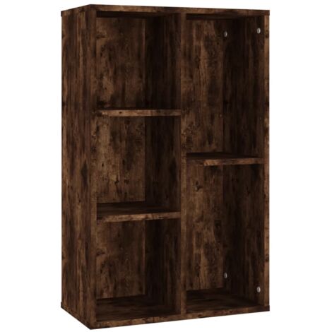 Bibliothèque-Buffet chêne fumé 50x25x80 bois d'ingénierie (1/5)