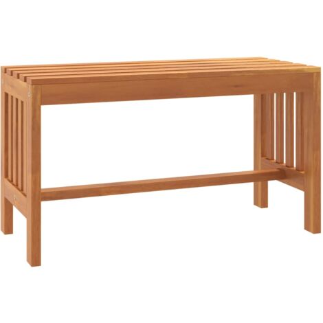 Banc de jardin 80cm bois massif d'eucalyptus (1/5)