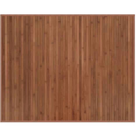Tapis rectangulaire marron 80x100 bambou (1/5)