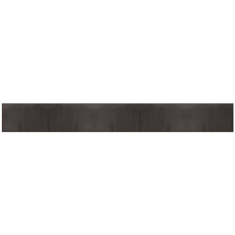 Tapis rectangulaire marron foncé 60x500 bambou (1/5)