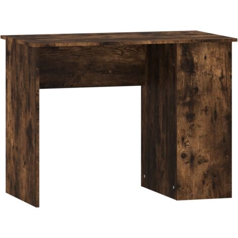 Bureau chêne fumé 100x55x75 bois d'ingénierie (1/5)