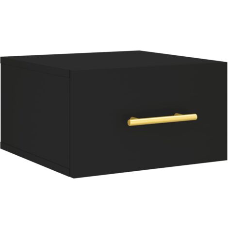 Table de chevet murale noir 35x35x20 (1/5)
